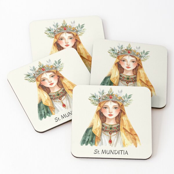 Item preview, Saint Munditia – Patron saint of women and single mothers designed and sold by LiskoDesign.