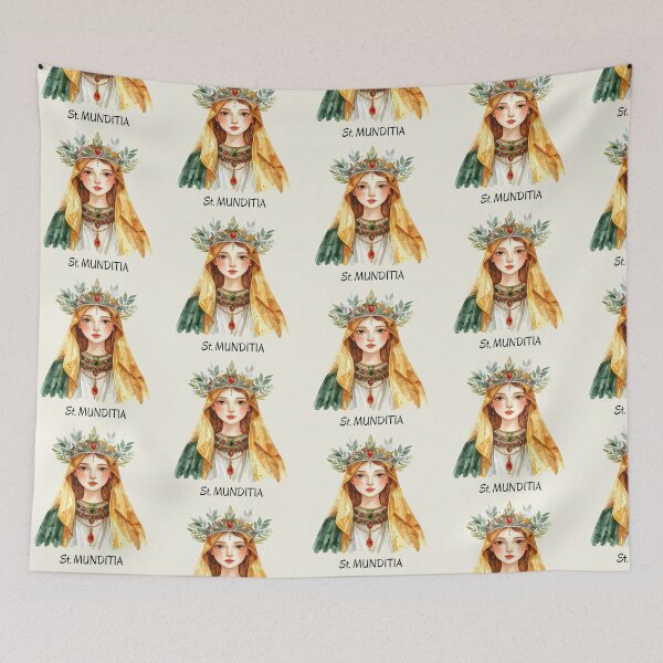 Item preview, Saint Munditia – Patron saint of women and single mothers designed and sold by LiskoDesign.