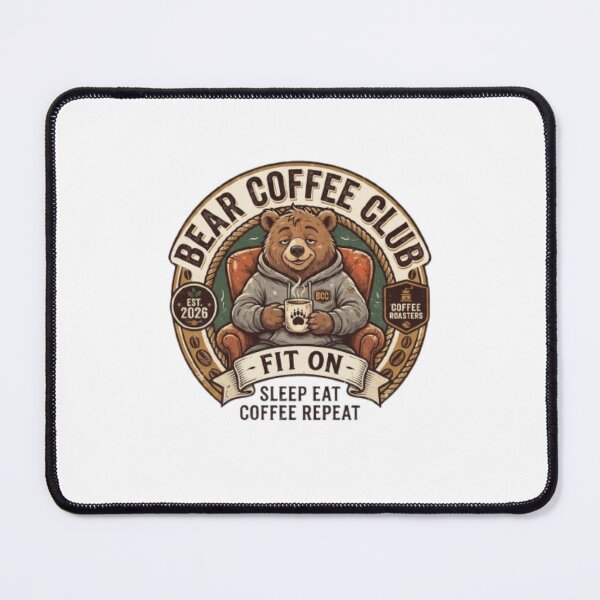 Item preview, ? BEAR COFFEE CLUB Funny Smart Animal Shirt designed and sold by Fit On.