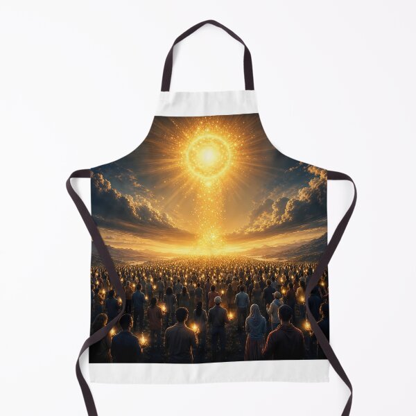 Item preview, Divine Light of Faith Crowds with Candles Art designed and sold by DignityLab.