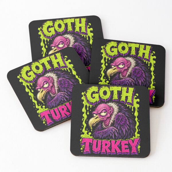 Item preview, Goth Turkey Brooding Neon Vulture designed and sold by Victor Shadehorn.