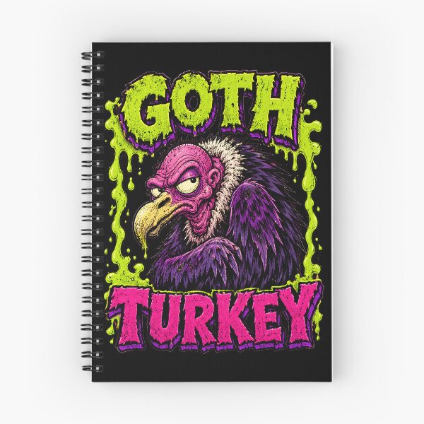 Item preview, Goth Turkey Brooding Neon Vulture designed and sold by Victor Shadehorn.