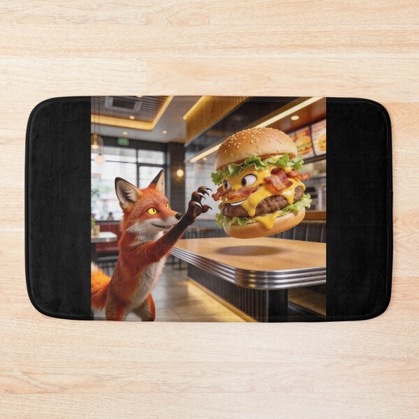Item preview, Fox Wants to Eat Living Cheeseburger designed and sold by OksArtStudio.