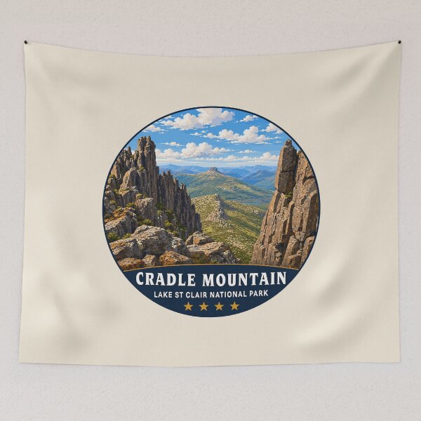 Item preview, Cradle Mountain National Park Tasmania Australia Hiking Nature Travel Design designed and sold by Gideon Emmerich.