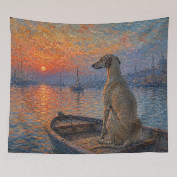 Item preview, Slugi Dog | Impressionist Fine Art designed and sold by Petsthetic.