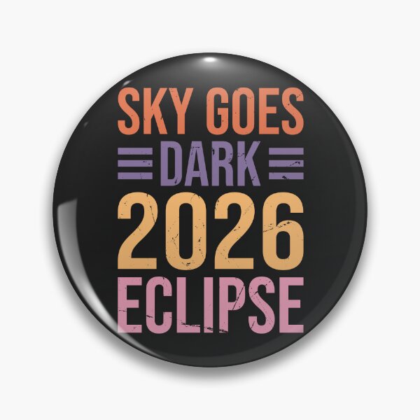 Item preview, Retro Sky Goes Dark Solar Eclipse 2026 designed and sold by legendaryskins.