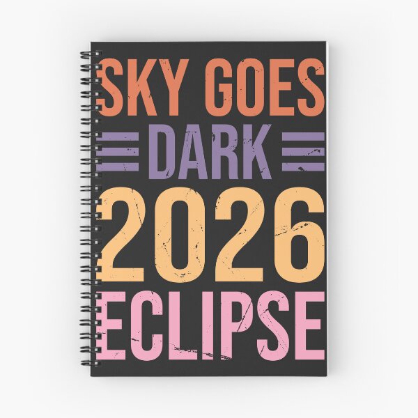 Item preview, Retro Sky Goes Dark Solar Eclipse 2026 designed and sold by legendaryskins.