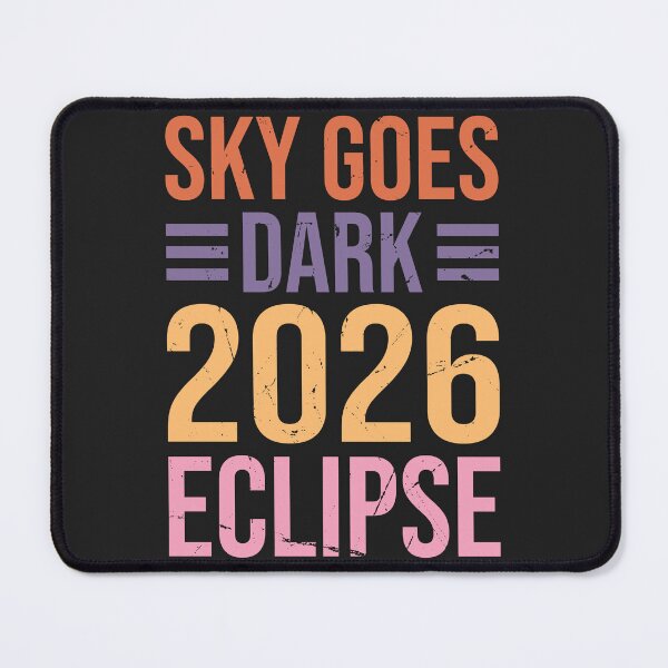 Item preview, Retro Sky Goes Dark Solar Eclipse 2026 designed and sold by legendaryskins.