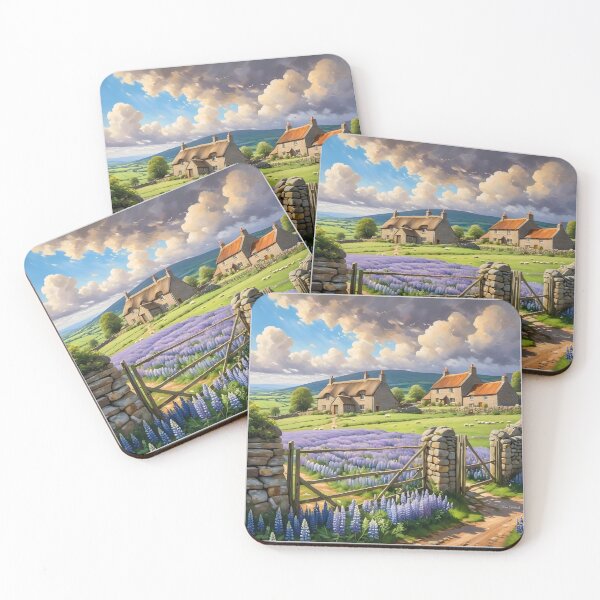 Item preview, Landscape, Houses and a Stone Fence designed and sold by Nira Dabush.