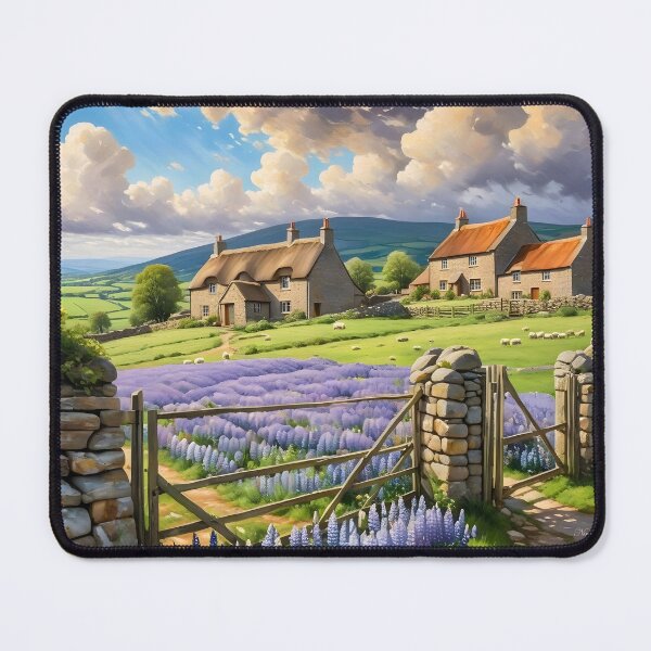 Item preview, Landscape, Houses and a Stone Fence designed and sold by Nira Dabush.