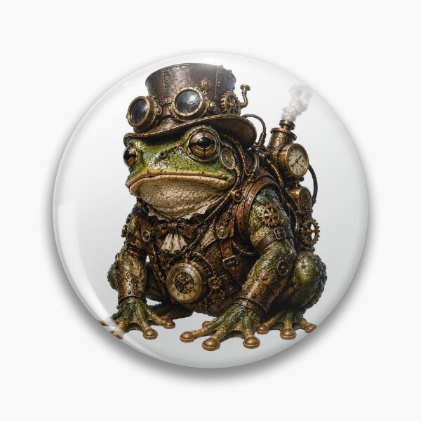 Item preview, Steampunk Frog designed and sold by VerdePegajoso.