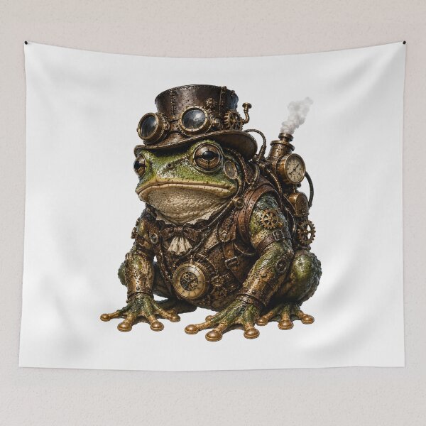 Item preview, Steampunk Frog designed and sold by VerdePegajoso.