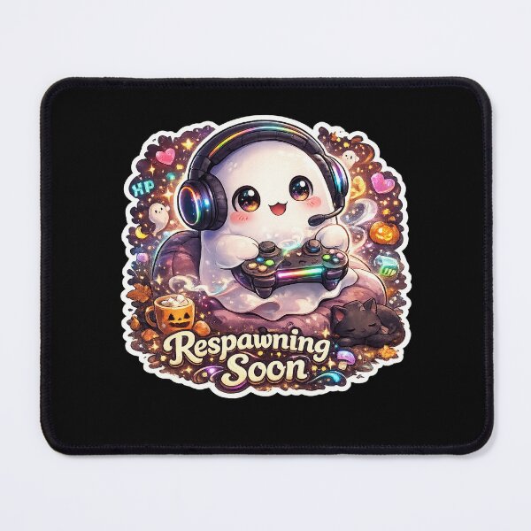 Item preview, Respawning Soon Cute Gaming Ghost Stickers designed and sold by RDcollections.