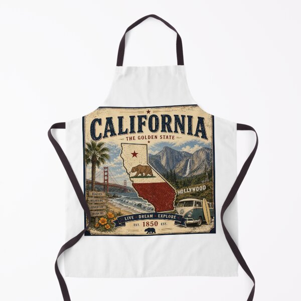 Item preview, California Vintage Travel Poster | The Golden State designed and sold by SlanPOD.