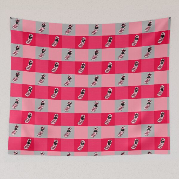 Item preview, Pink Flip Phone Plaid designed and sold by RebelCatStudios(RCS).