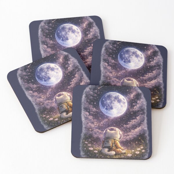 Item preview, Astronaut cat in space - Perhaps I was born in the wrong place? designed and sold by DreamCloths12.
