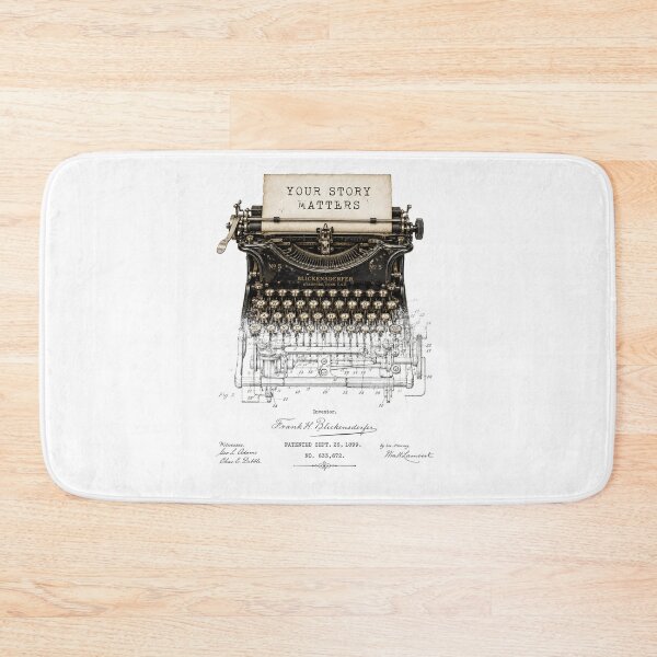 Item preview, Your Story Matters – Vintage Typewriter Patent Art designed and sold by thepatentstudio.