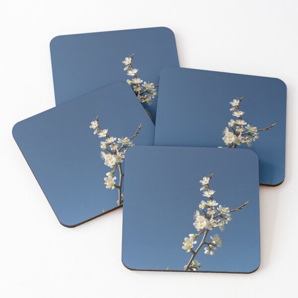 Item preview, White Cherry Blossom Branch Blue Sky Photography designed and sold by Nature Moments.