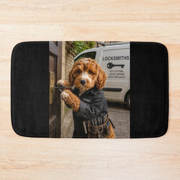 Item preview, Locksmith Dog at Work, Lock Picking and Door Repair Scene designed and sold by Paul Thompson Photography.