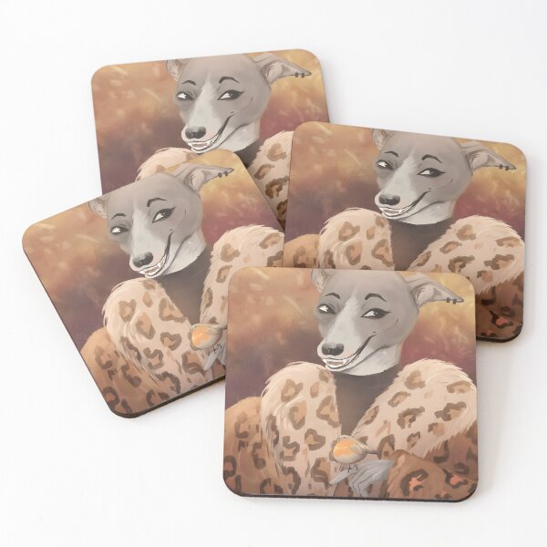 Item preview, Glamorous Greyhound With Little Robin designed and sold by PeaceTypo.