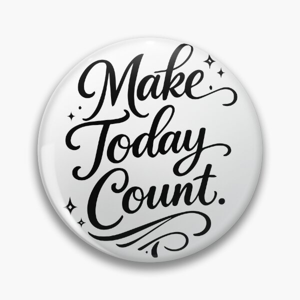 Item preview, Make Today Count | Inspirational Typography Design designed and sold by Amsafjol.