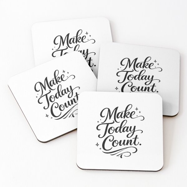 Item preview, Make Today Count | Inspirational Typography Design designed and sold by Amsafjol.
