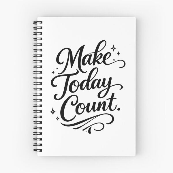 Item preview, Make Today Count | Inspirational Typography Design designed and sold by Amsafjol.