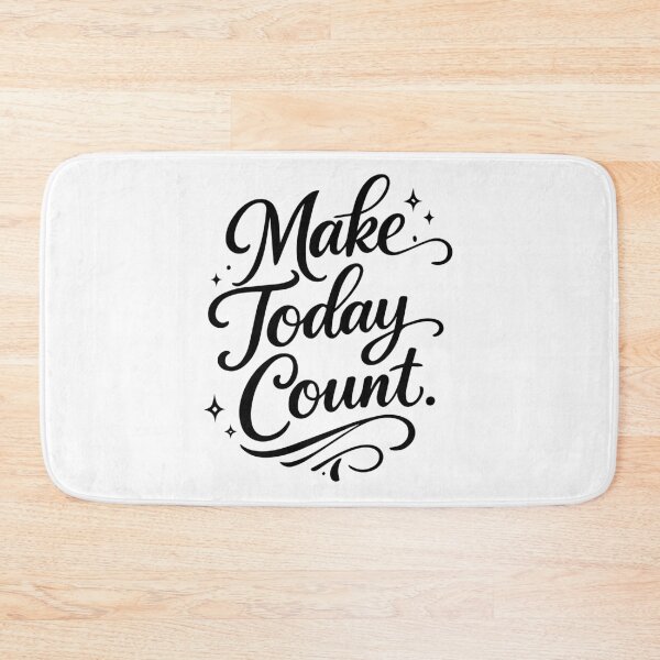 Item preview, Make Today Count | Inspirational Typography Design designed and sold by Amsafjol.