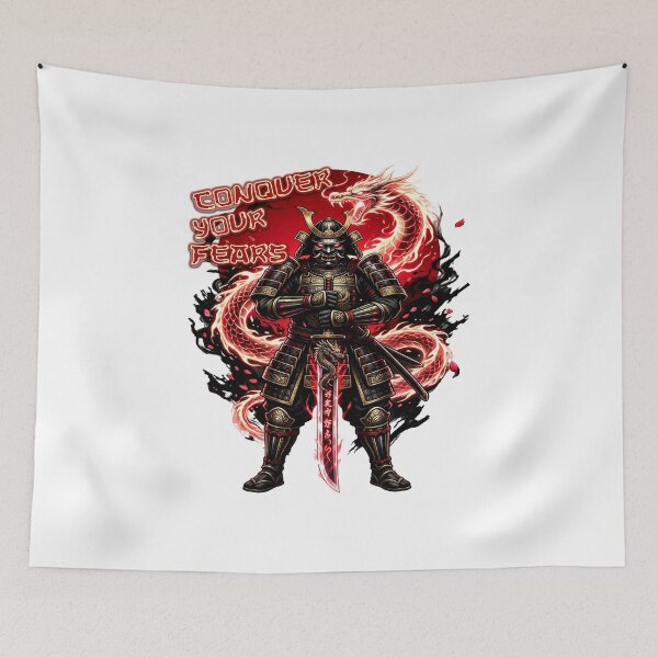 Item preview, Conquer Your Fears Samurai Dragon Warrior designed and sold by Elite-Store66.