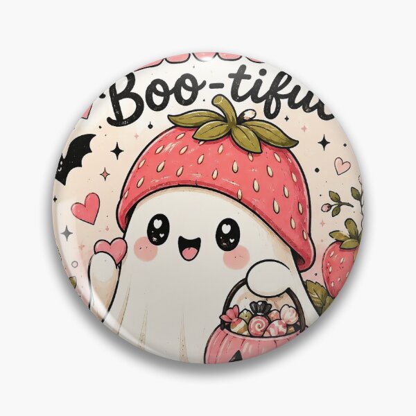 Item preview, Berry Boo-tiful Cute Ghost Sticker designed and sold by Velouraco77.