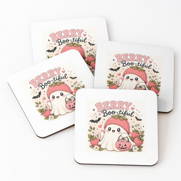 Item preview, Berry Boo-tiful Cute Ghost Sticker designed and sold by Velouraco77.