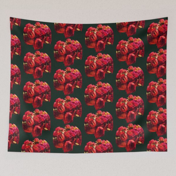 Item preview, Moody Dried Red Rose Bouquet Botanical Cutout designed and sold by BalkanBloom.