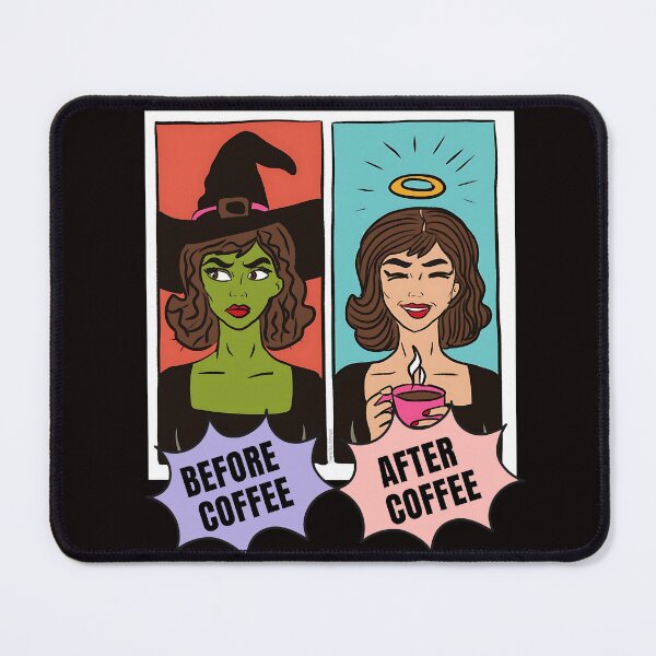 Item preview, Witch Before Coffee Funny Warning Comic Pop Art designed and sold by Tiendita-Arroyo.