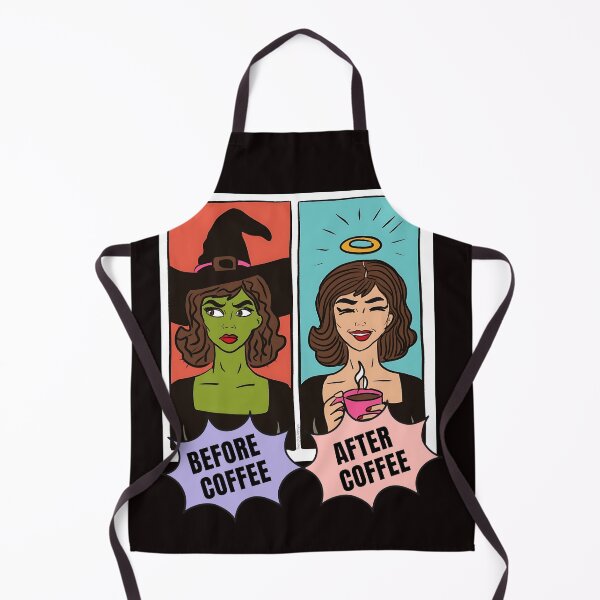 Item preview, Witch Before Coffee Funny Warning Comic Pop Art designed and sold by Tiendita-Arroyo.
