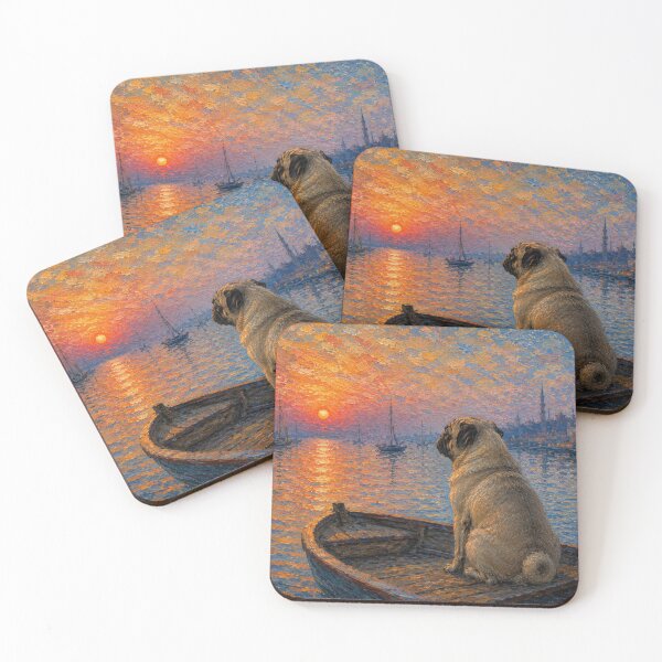 Item preview, Pug Dog | Impressionist Fine Art designed and sold by Petsthetic.