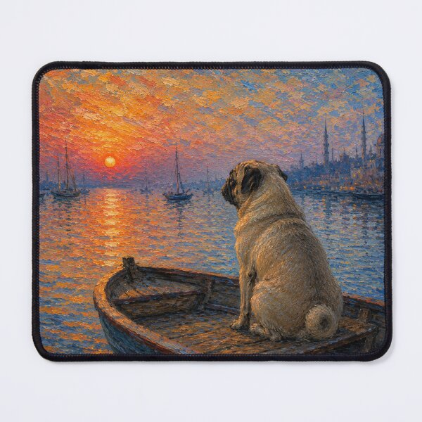 Item preview, Pug Dog | Impressionist Fine Art designed and sold by Petsthetic.