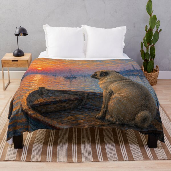 Item preview, Pug Dog | Impressionist Fine Art designed and sold by Petsthetic.