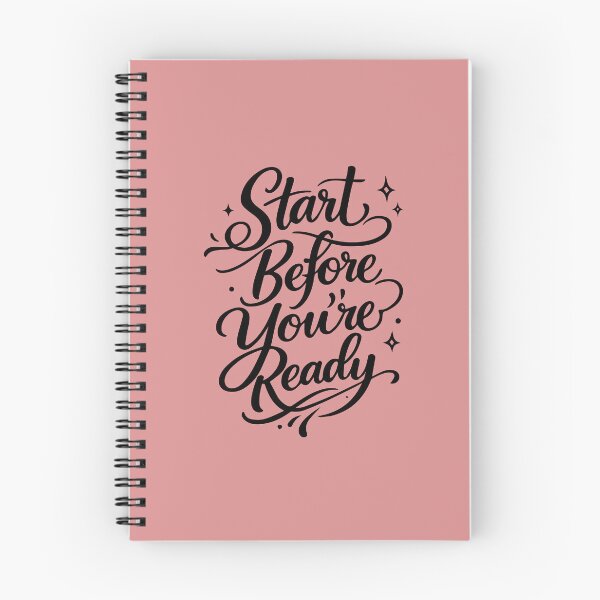 Item preview, Start Before You're Ready | Motivational Typography Design designed and sold by Amsafjol.