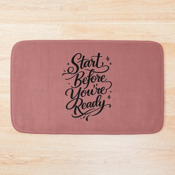 Item preview, Start Before You're Ready | Motivational Typography Design designed and sold by Amsafjol.