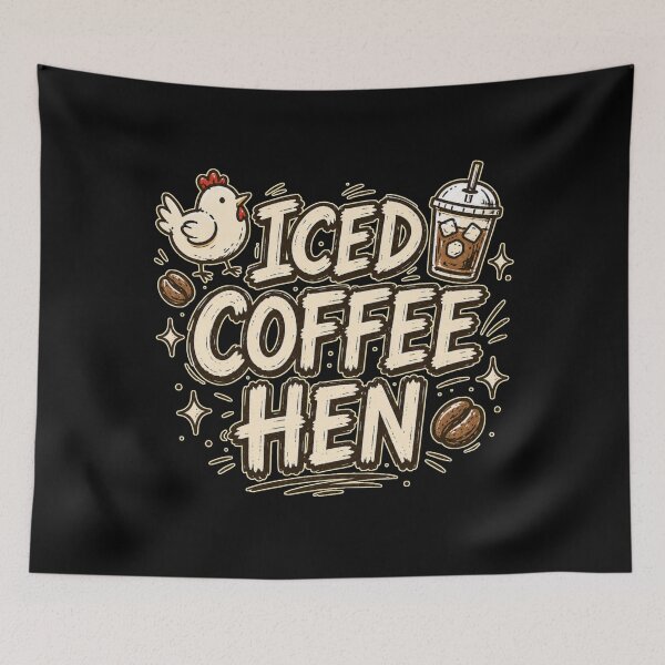 Item preview, Iced coffee hen designed and sold by HiPatti.