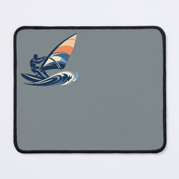 Item preview, Minimal Windsurfer Wave Design – Modern Sailing Graphic designed and sold by SilentPowerArt.