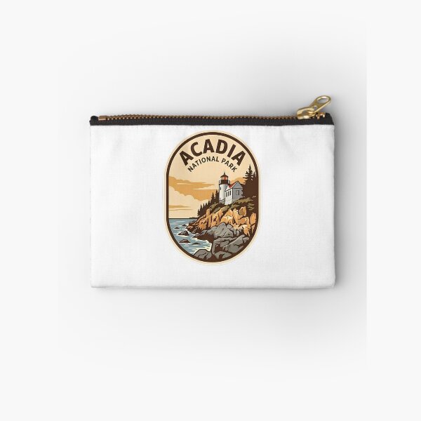 Item preview, Acadia National Park Maine Vintage Lighthouse Badge designed and sold by LittleArij.