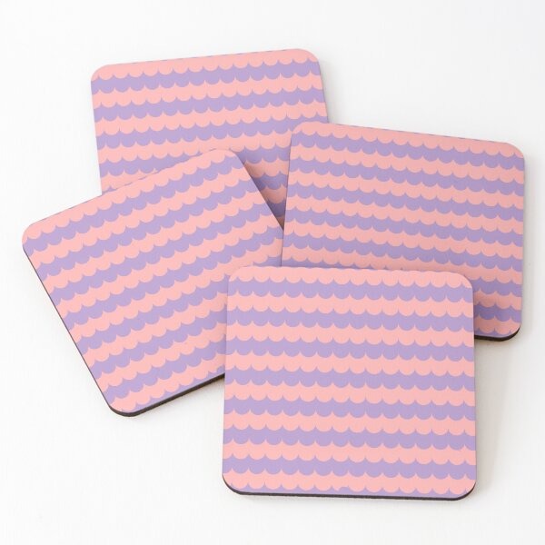 Item preview, Pink and purple scallop pattern designed and sold by RebelCatStudios(RCS).