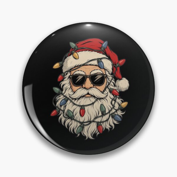 Item preview, Funny Cool Santa Claus Face Retro Christmas Lights Men Boys designed and sold by clothesy7.