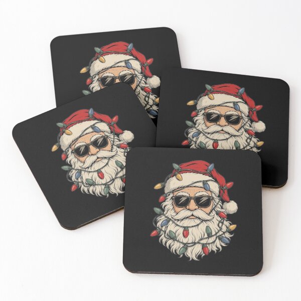 Item preview, Funny Cool Santa Claus Face Retro Christmas Lights Men Boys designed and sold by clothesy7.