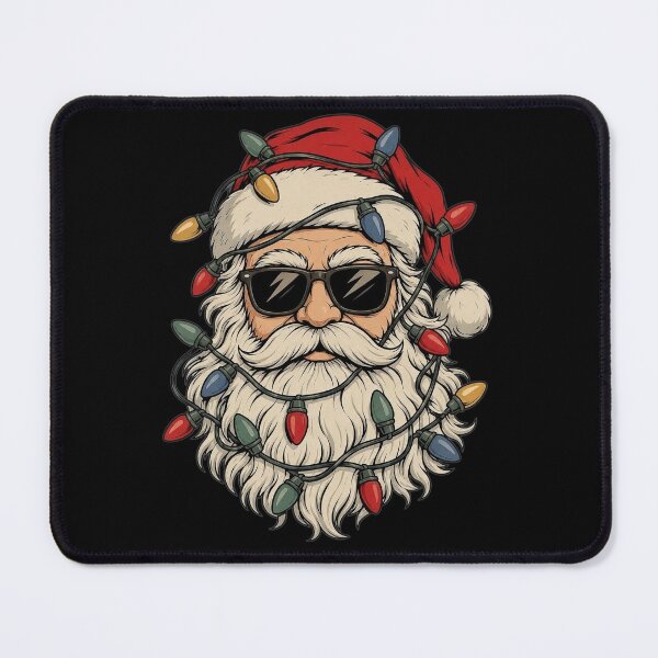 Item preview, Funny Cool Santa Claus Face Retro Christmas Lights Men Boys designed and sold by clothesy7.