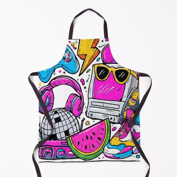 Item preview, Colorful Retro 90s Miami Gamer Disco Ball Print Pattern designed and sold by RichardRags.