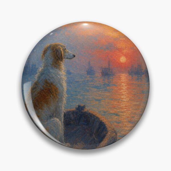 Item preview, Borzoi Dog | Impressionist Fine Art designed and sold by Petsthetic.