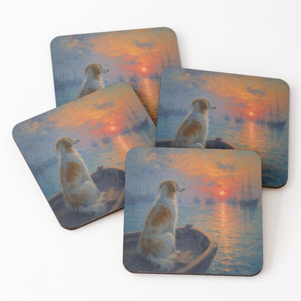 Item preview, Borzoi Dog | Impressionist Fine Art designed and sold by Petsthetic.