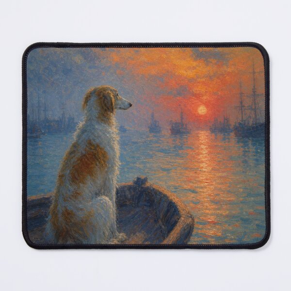 Item preview, Borzoi Dog | Impressionist Fine Art designed and sold by Petsthetic.